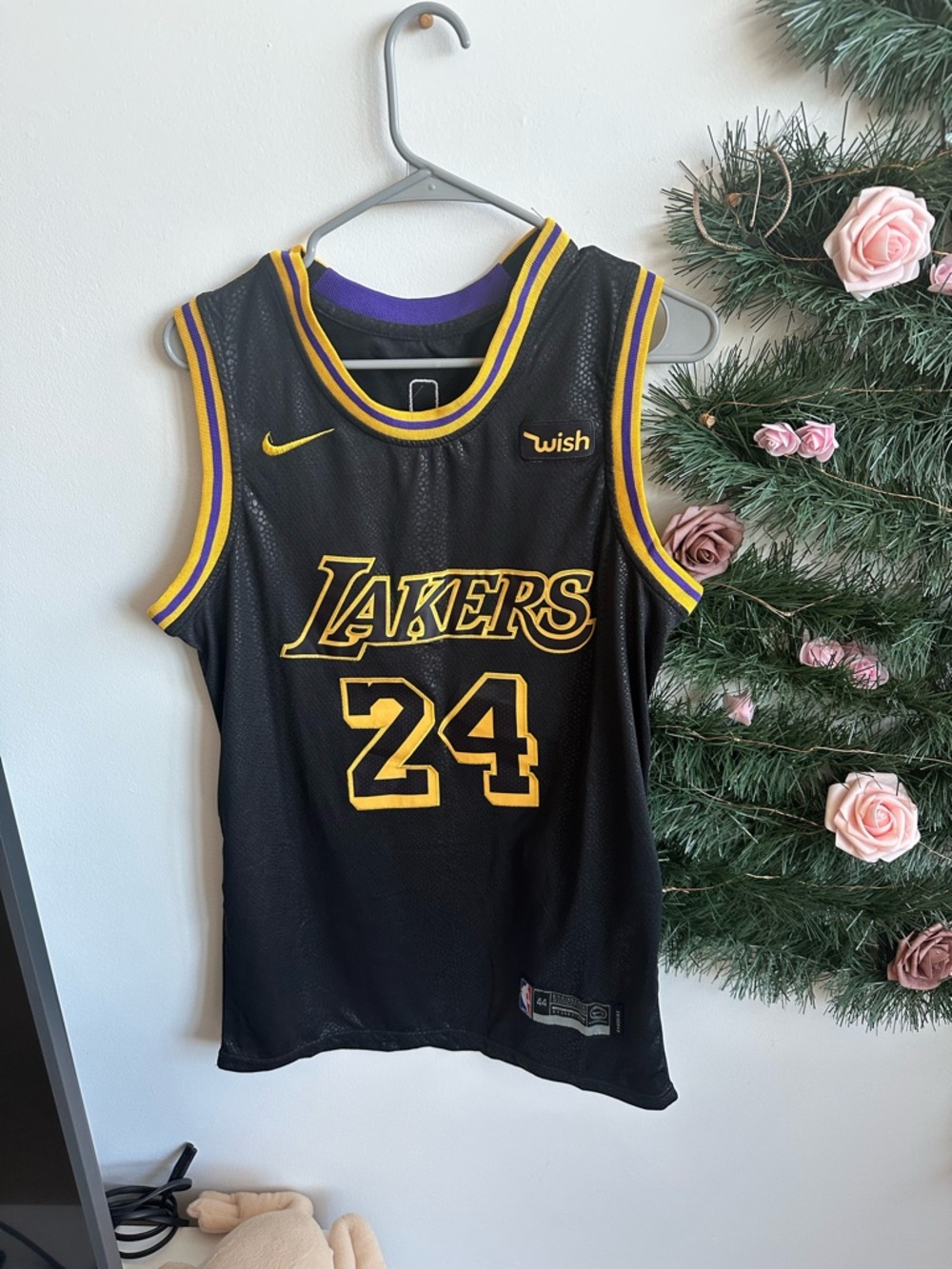 Nike Black & Gold Los Angeles Lakers #24 Replica Jersey
